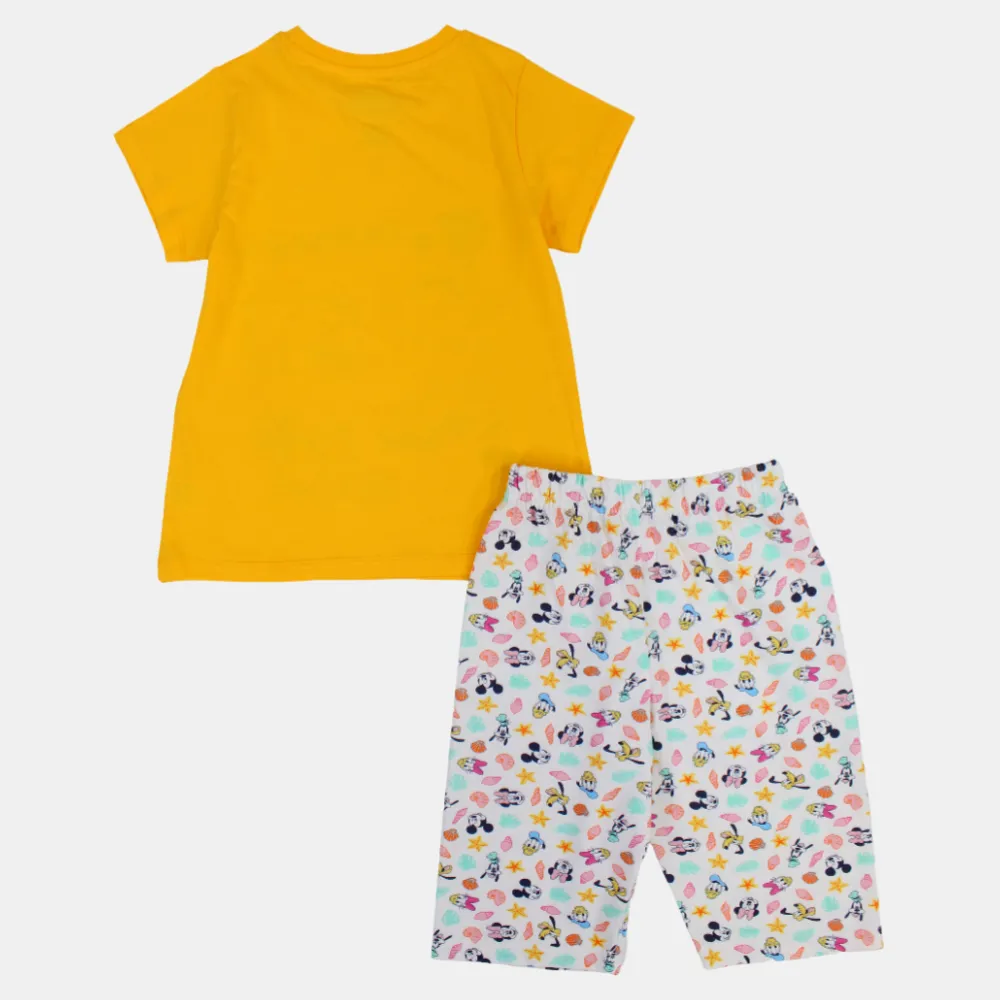 Girls Cotton Pajama Set – Minnie Mouse & Friends