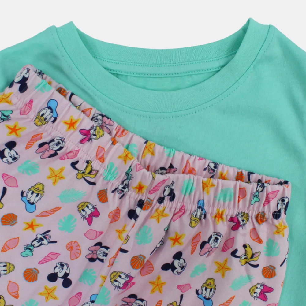 Girls Cotton Pajama Set – Minnie Mouse & Friends