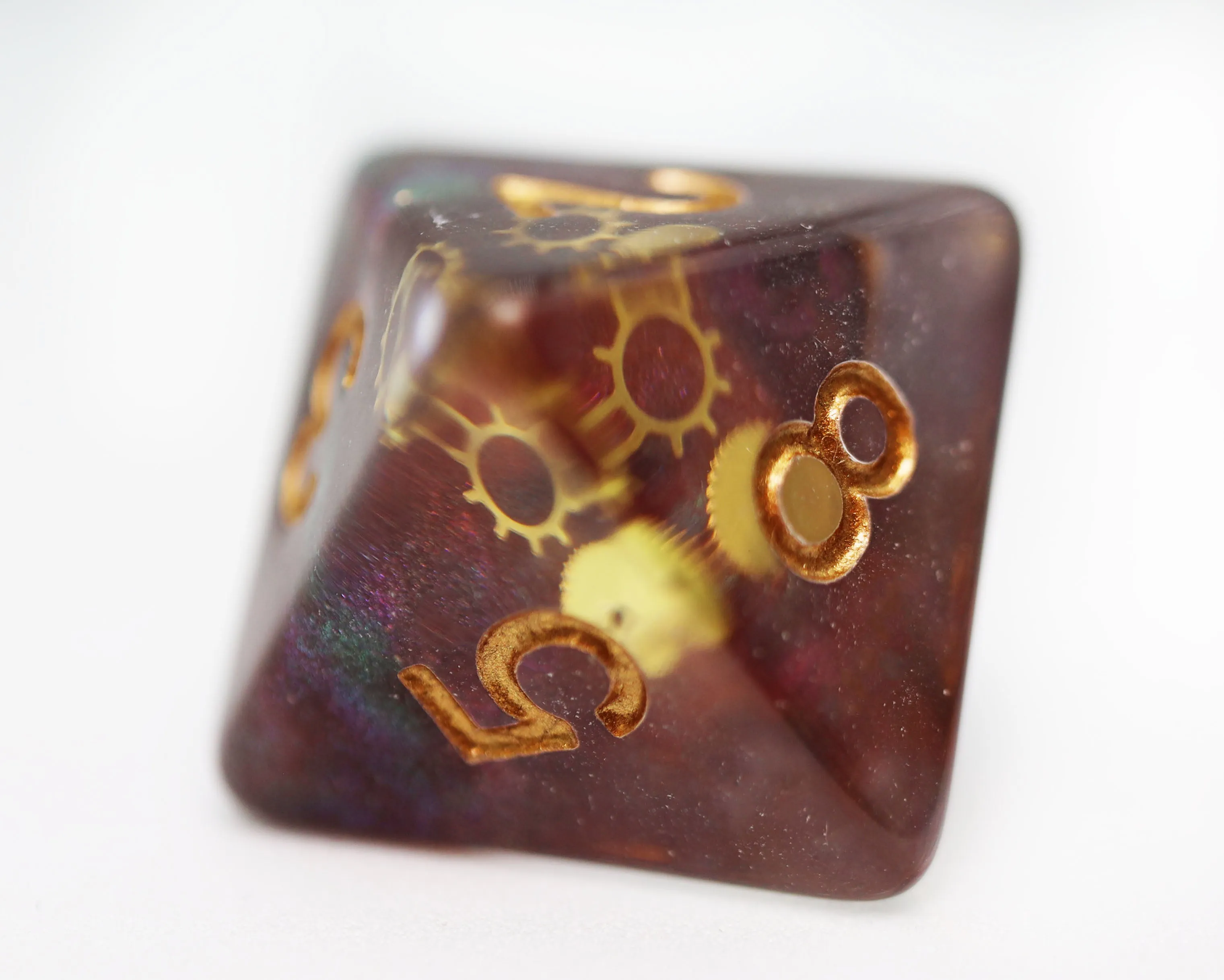 Glitter Gearwheel RPG Dice Set