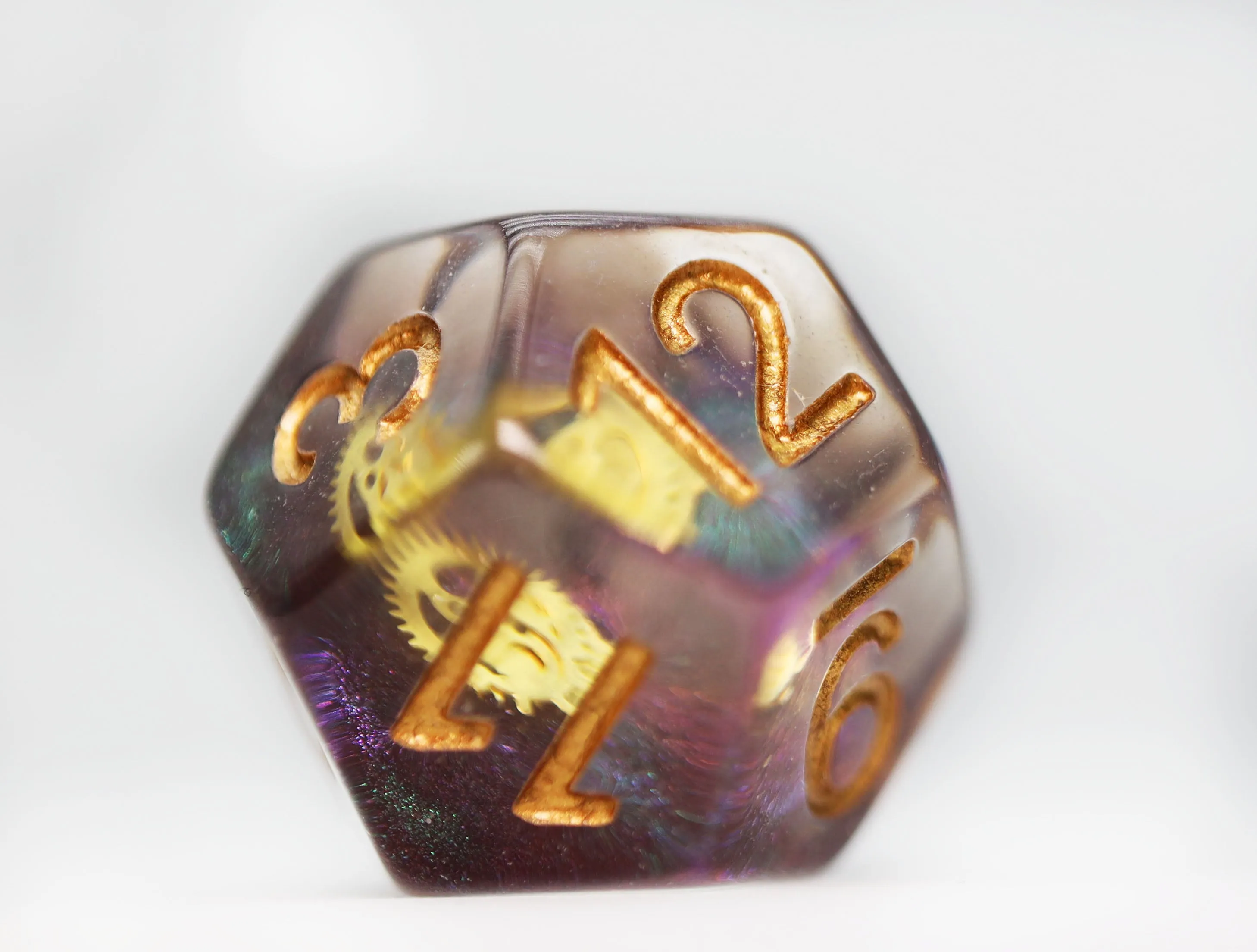 Glitter Gearwheel RPG Dice Set