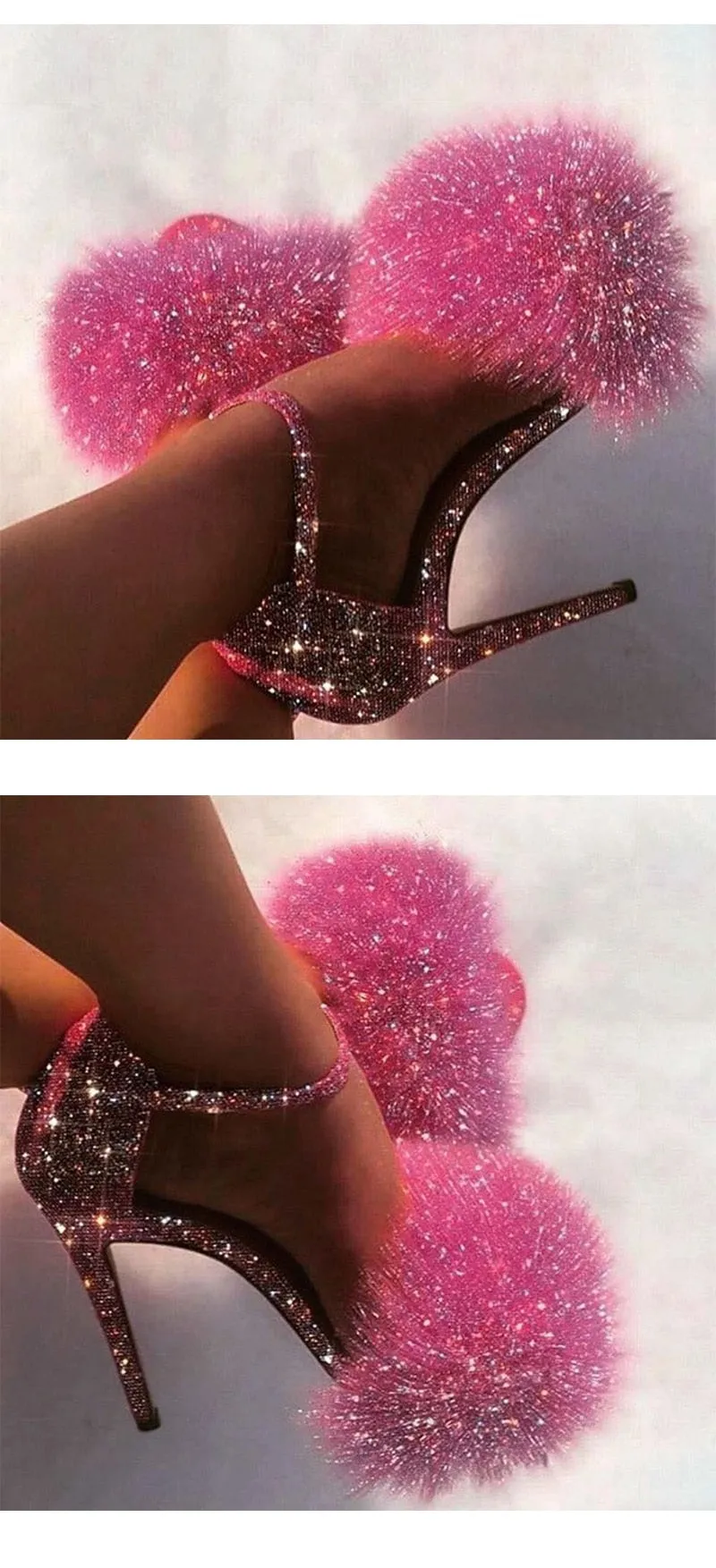 Glitter Heels Designers Women Sandal