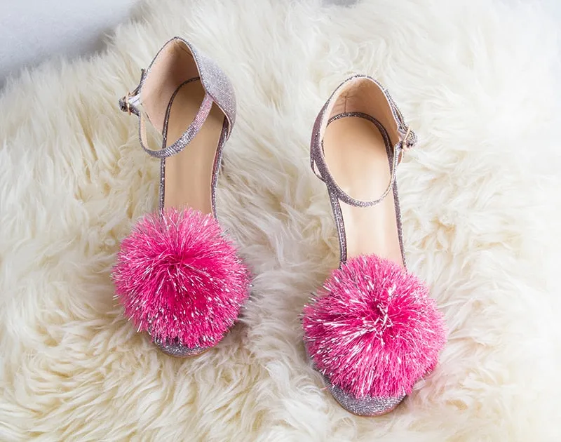 Glitter Heels Designers Women Sandal