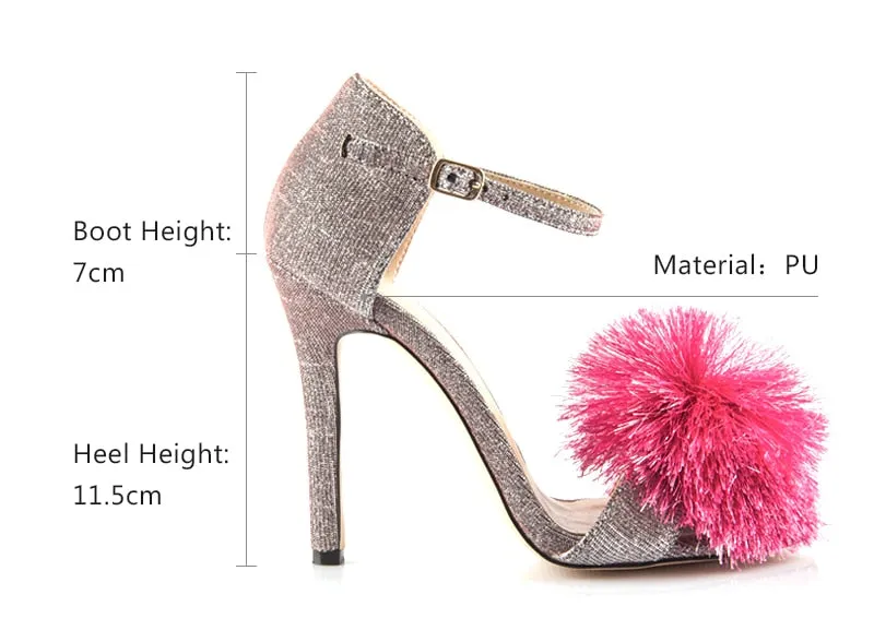 Glitter Heels Designers Women Sandal