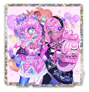 Glitter Party Sticker