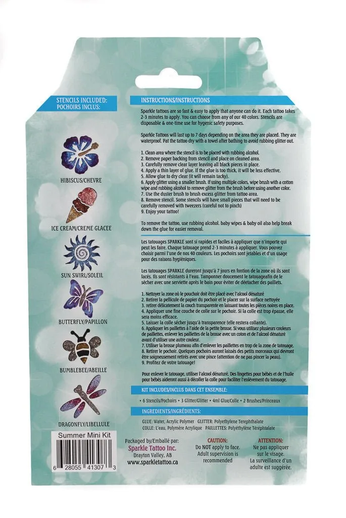 Glitter Tattoo Summer Mini Kit
