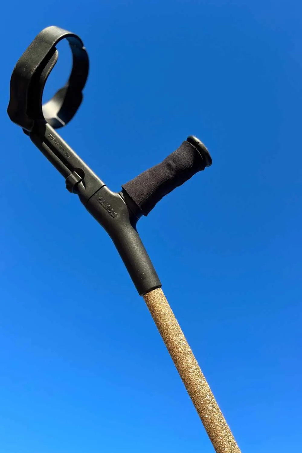 Gold Glitter Crutches