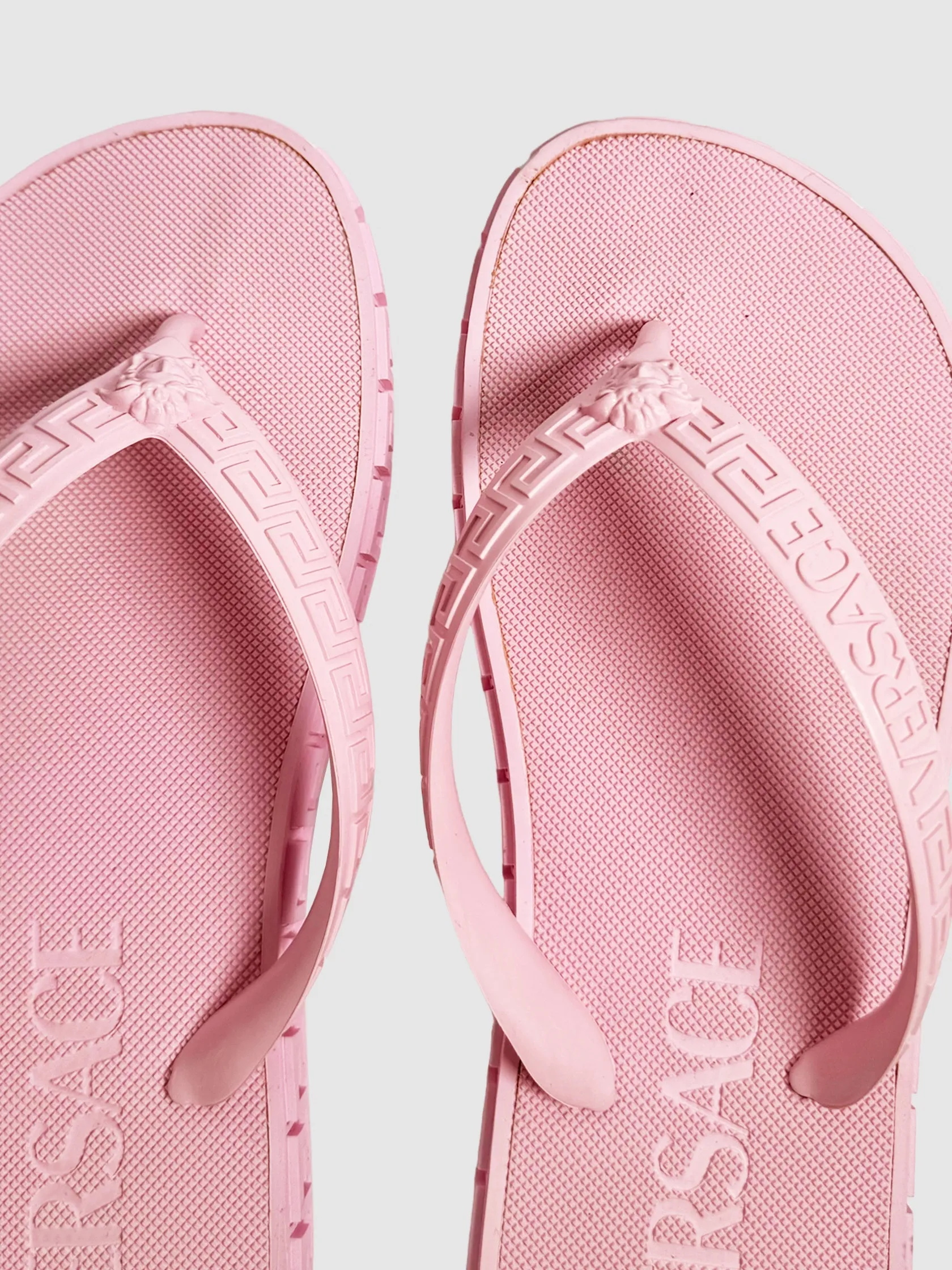 Greca Rubber Sandals - Size 39