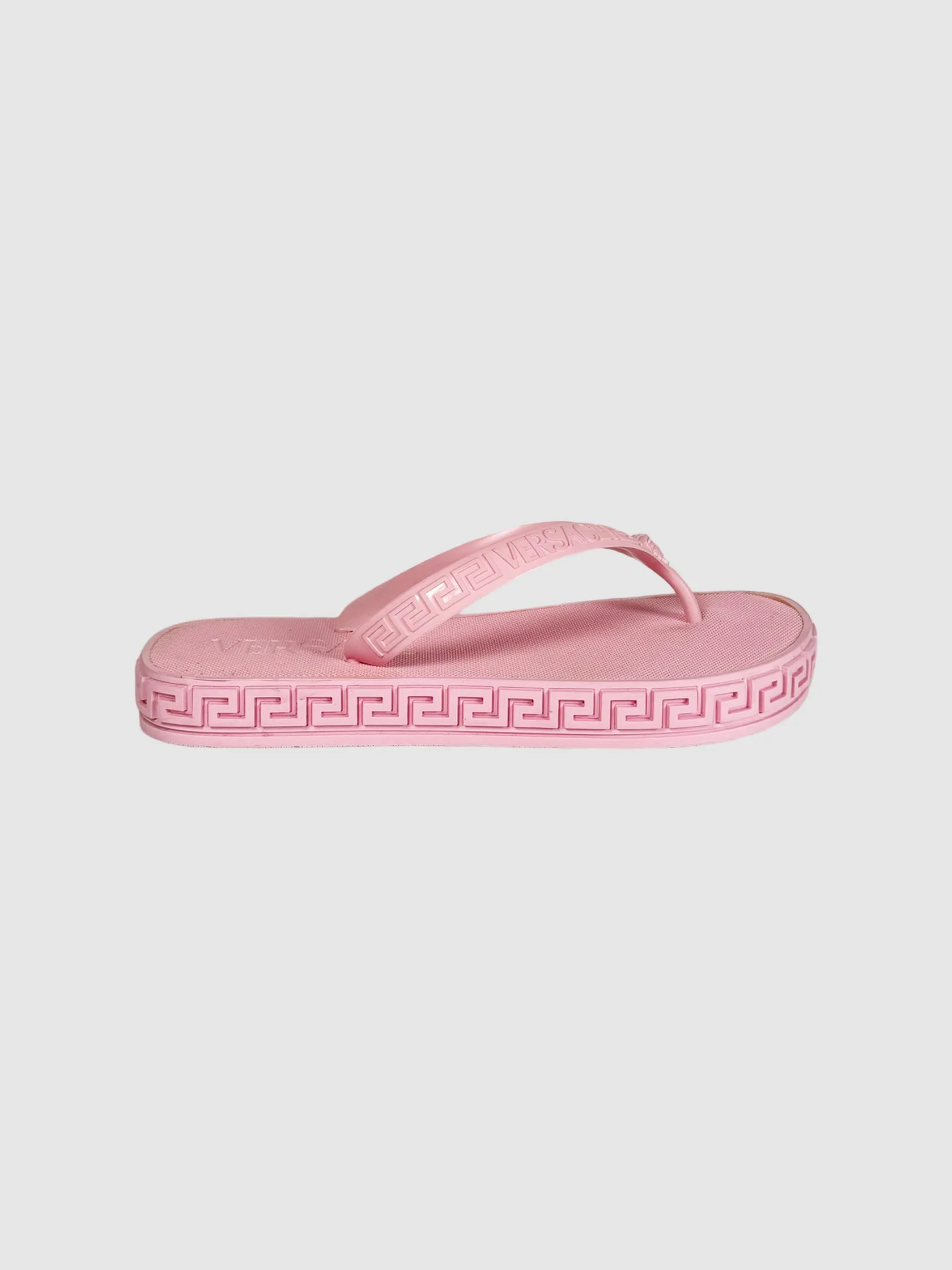 Greca Rubber Sandals - Size 39
