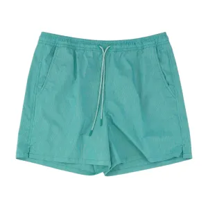 Green Striped Board Shorts