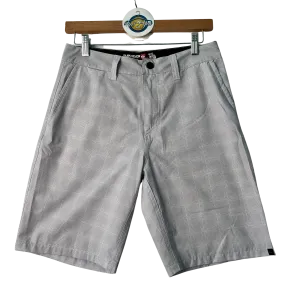 Grey & White Plaid Board Shorts (Quicksilver)