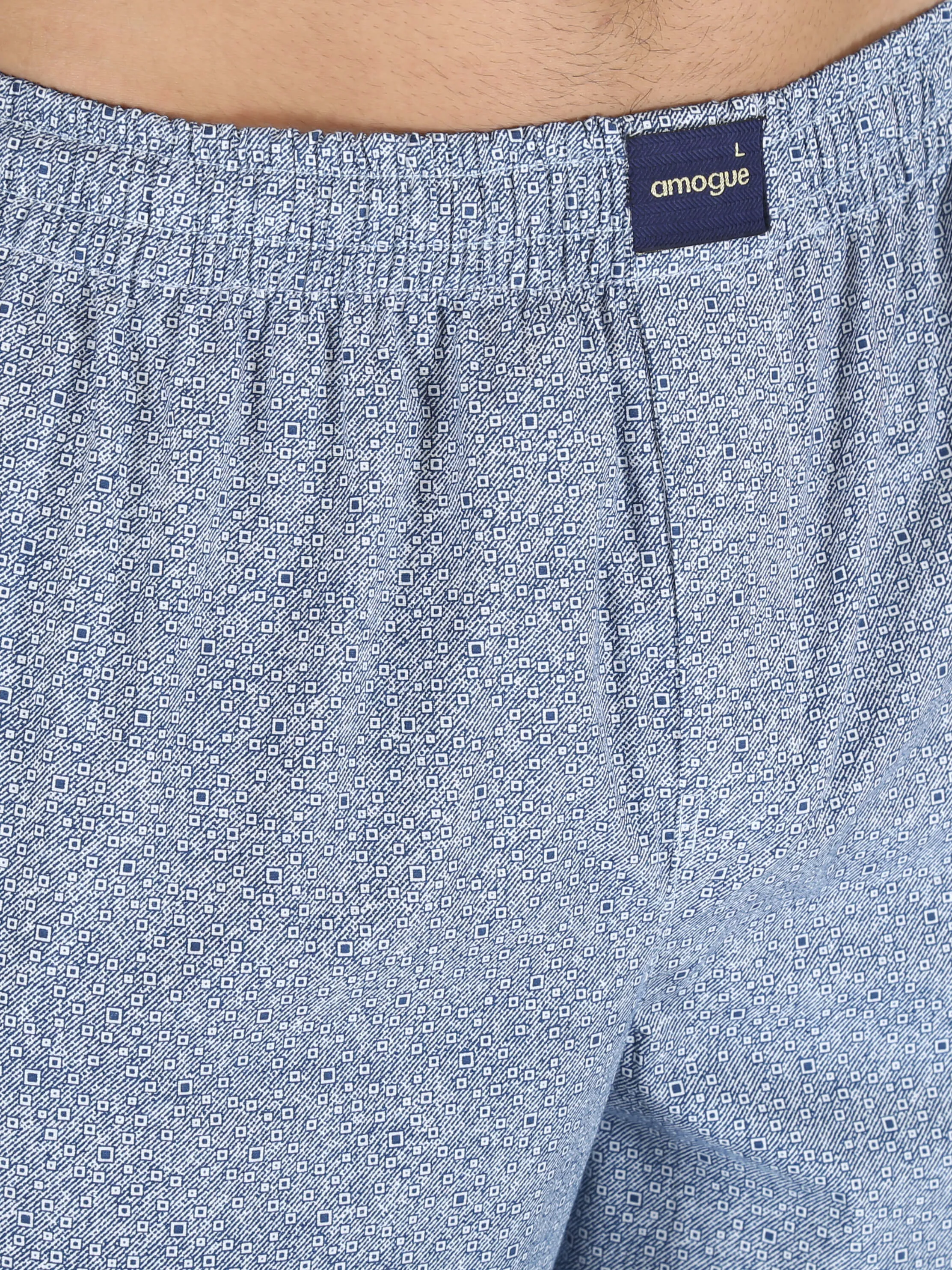 Grey Busy Dotted Printed Pure Cotton Pajamas For Men
