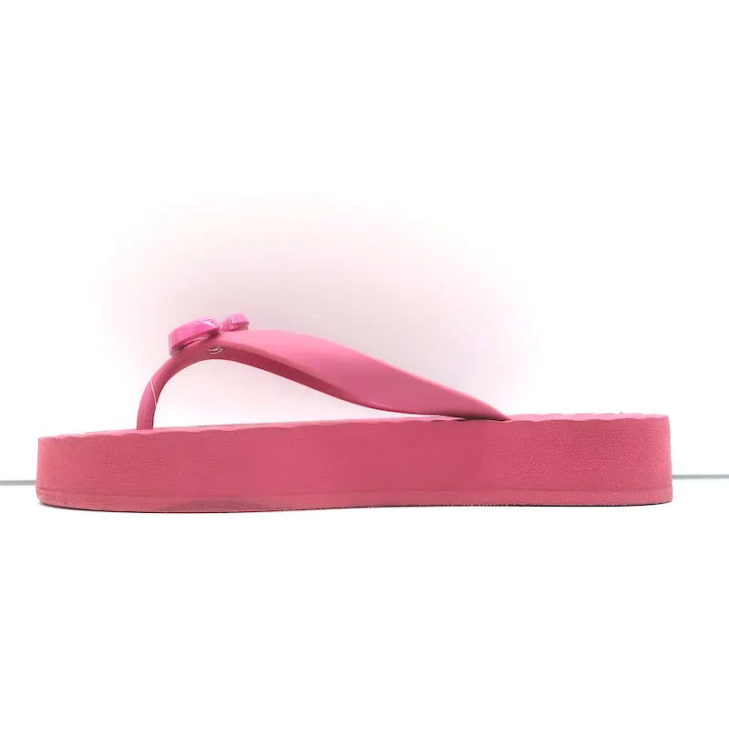 Gucci Pascar GG Marmont Platform Flip Flop Sandals Pink Size 35