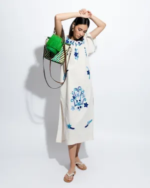 Hand Embroidered Maxi Dress