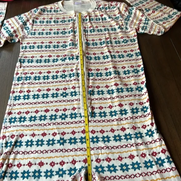 Hanna Andersson Fair Isle Print Organic Cotton Union Suit Pajamas