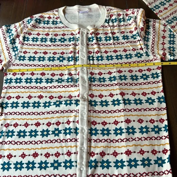 Hanna Andersson Fair Isle Print Organic Cotton Union Suit Pajamas