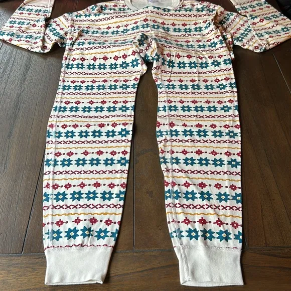 Hanna Andersson Fair Isle Print Organic Cotton Union Suit Pajamas