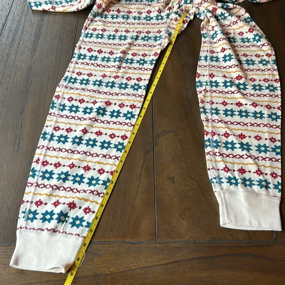 Hanna Andersson Fair Isle Print Organic Cotton Union Suit Pajamas