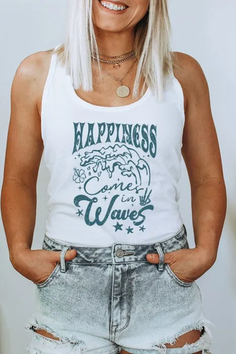 Happiness Comes In Waves Tank