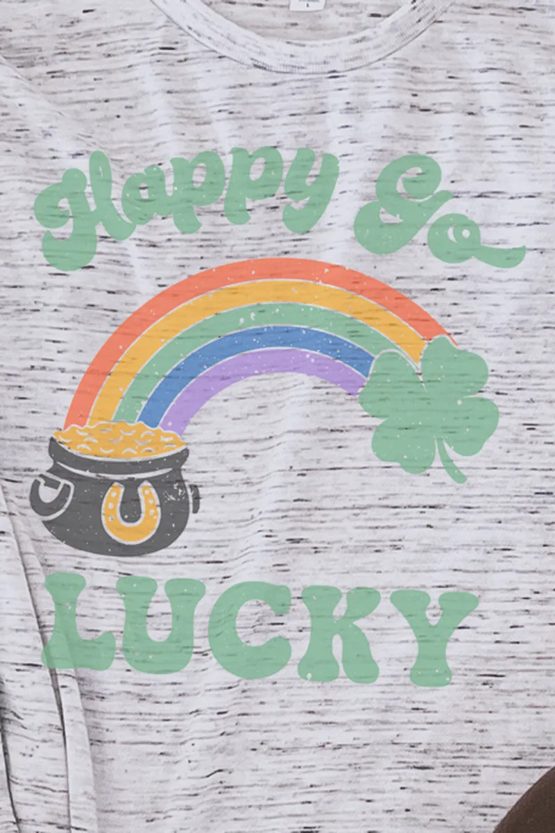 Happy Go Lucky Unisex Short Sleeve Tee
