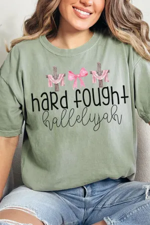 Hard Fought Hallelujah Comfort Colors Adult Ring-Spun Cotton Tee