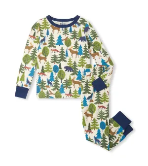 Hatley Forest Scene Stretch Cotton Pyjamas