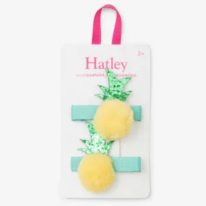 Hatley Pom Pom Pineapples Hair Clips