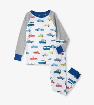 Hatley Vehicles in the City Raglan Pyjamas