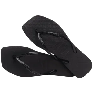 Havaianas Slim Sqaure Flip Flop Sandal in Black