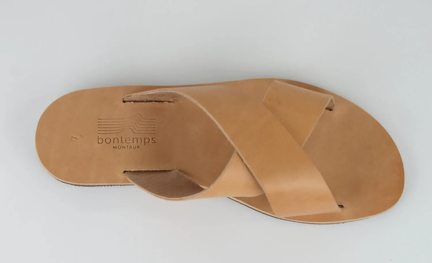 HELIOS NATURAL LEATHER SANDALS