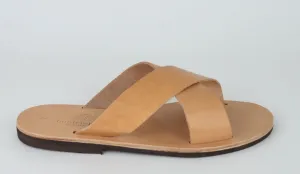 HELIOS NATURAL LEATHER SANDALS