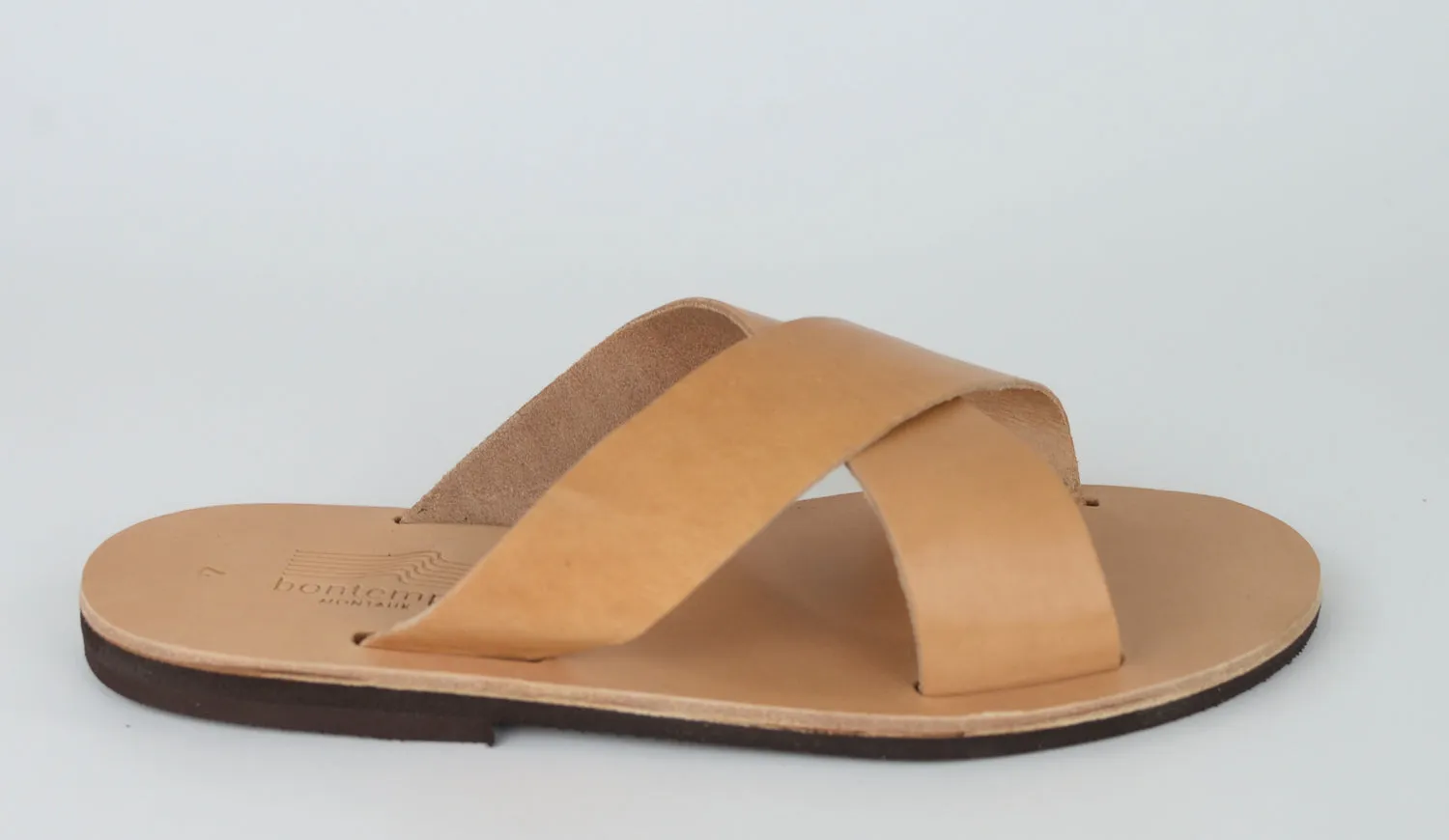 HELIOS NATURAL LEATHER SANDALS