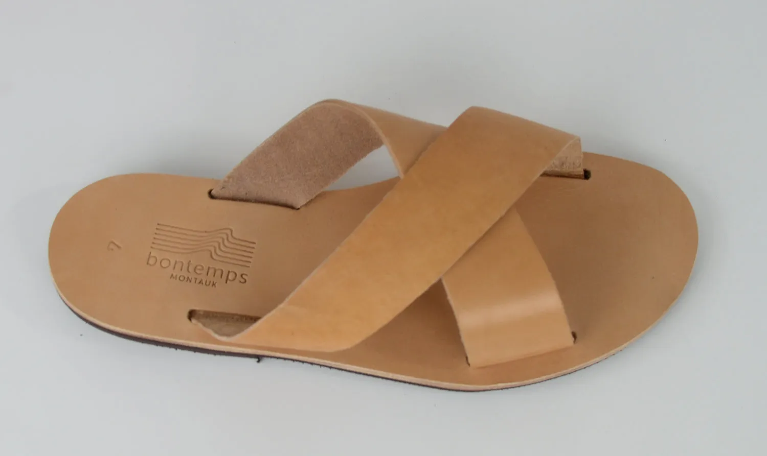 HELIOS NATURAL LEATHER SANDALS