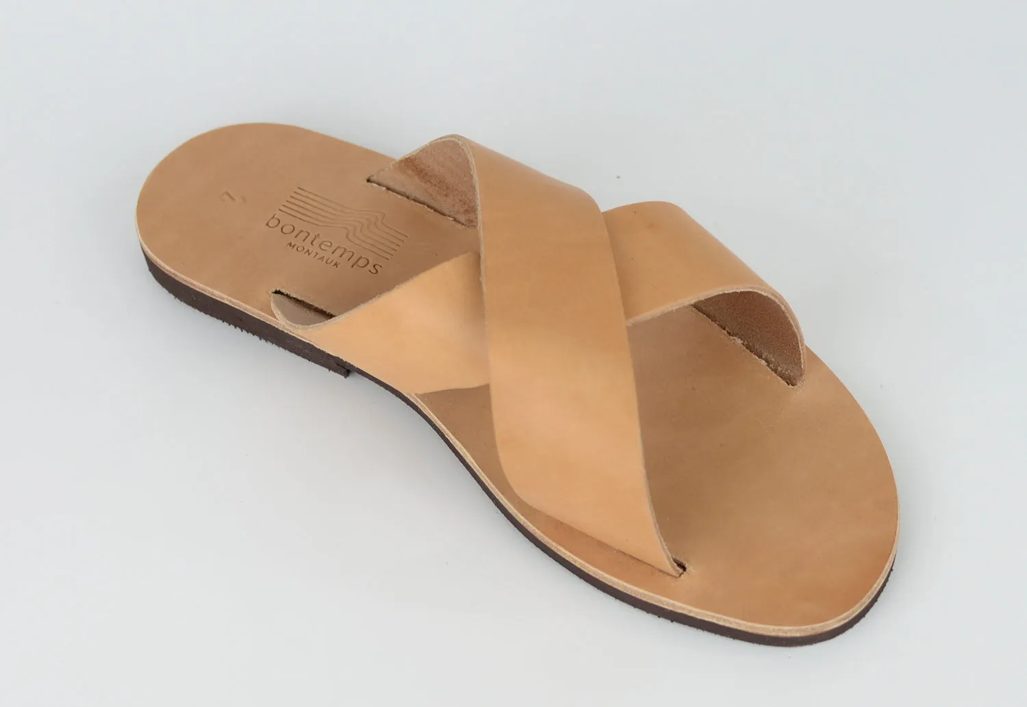 HELIOS NATURAL LEATHER SANDALS