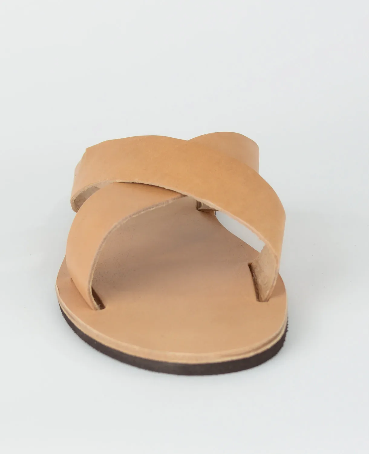 HELIOS NATURAL LEATHER SANDALS