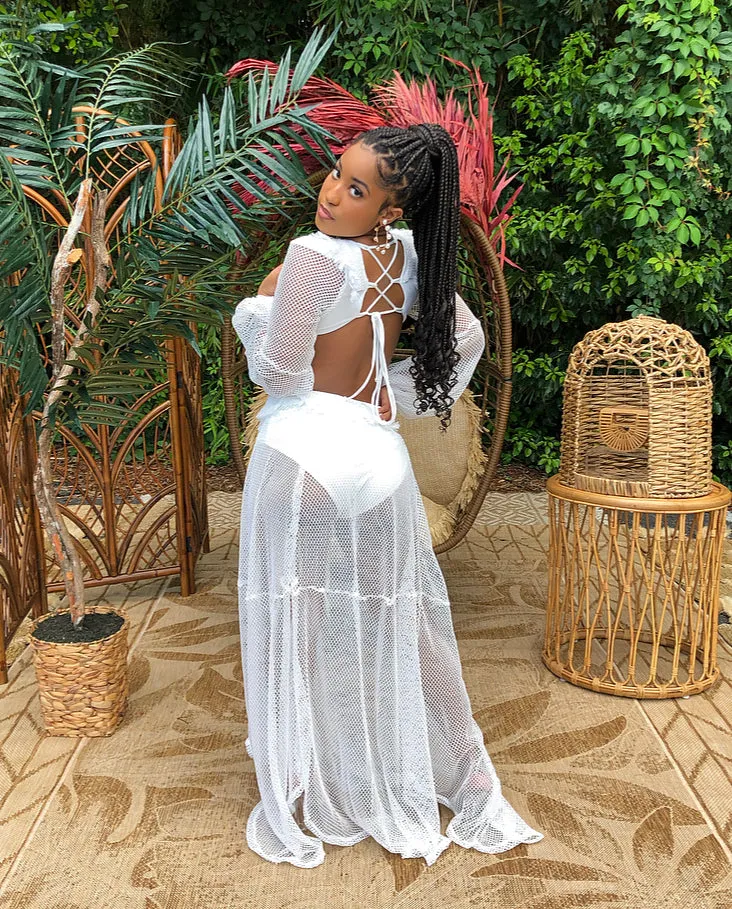 Hello Summer Maxi Dress (WHITE)