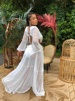 Hello Summer Maxi Dress (WHITE)