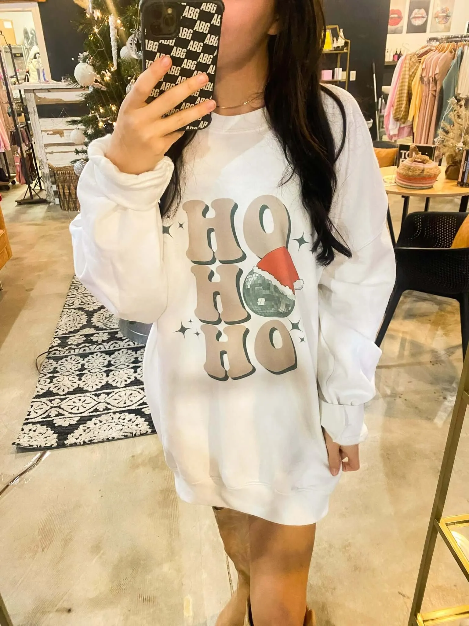 Ho Ho at the Disco Graphic Sweatshirt