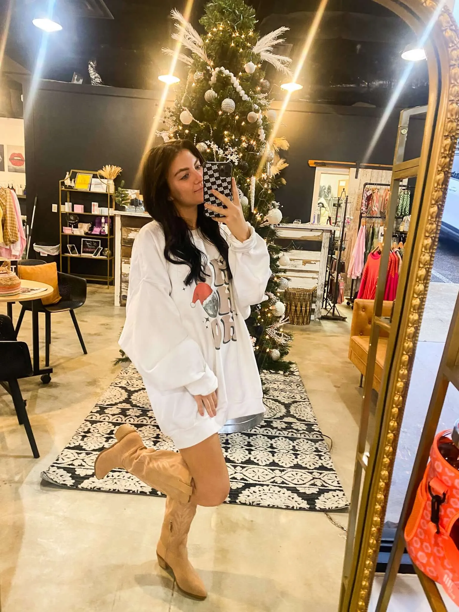 Ho Ho at the Disco Graphic Sweatshirt
