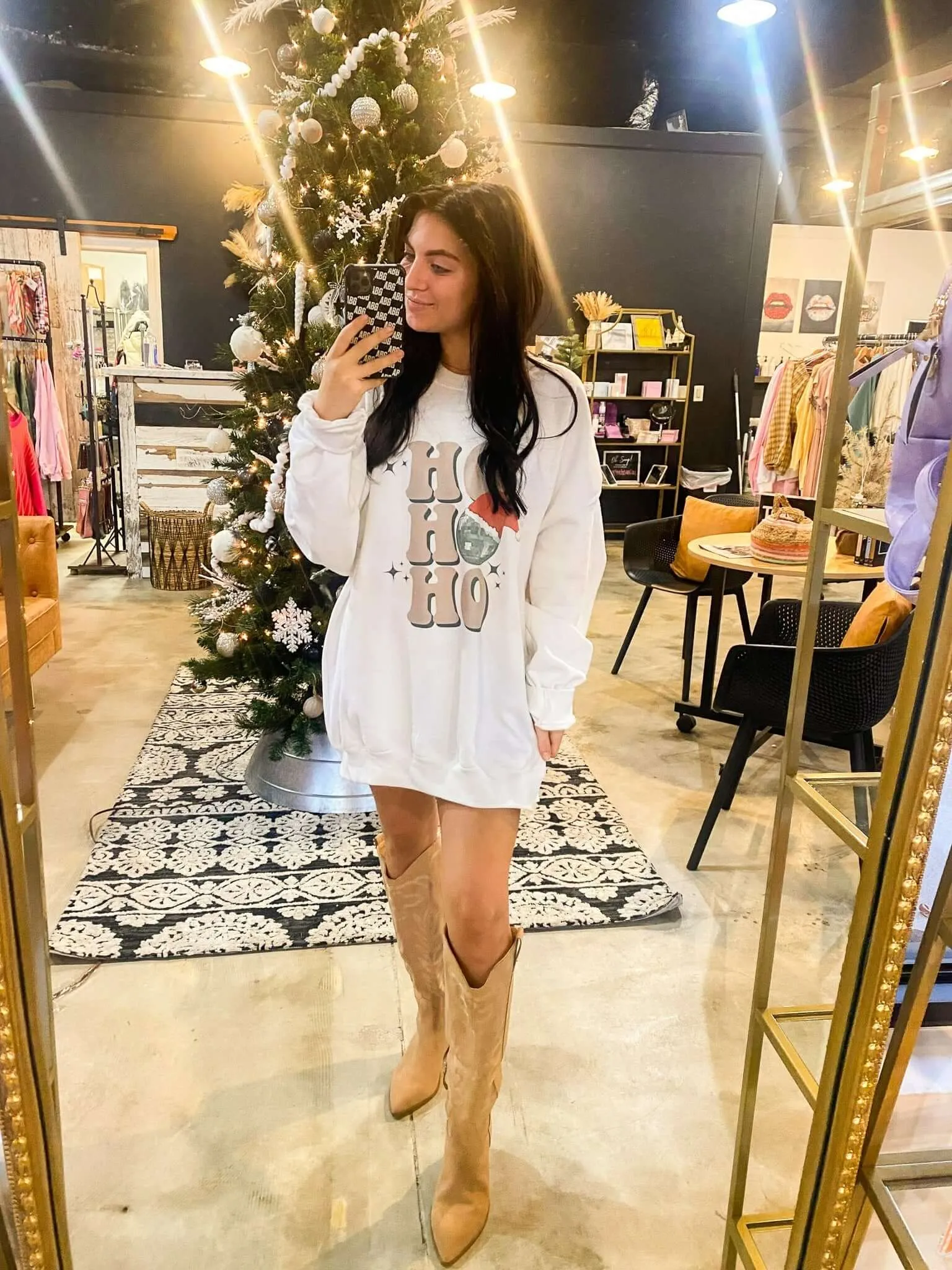 Ho Ho at the Disco Graphic Sweatshirt