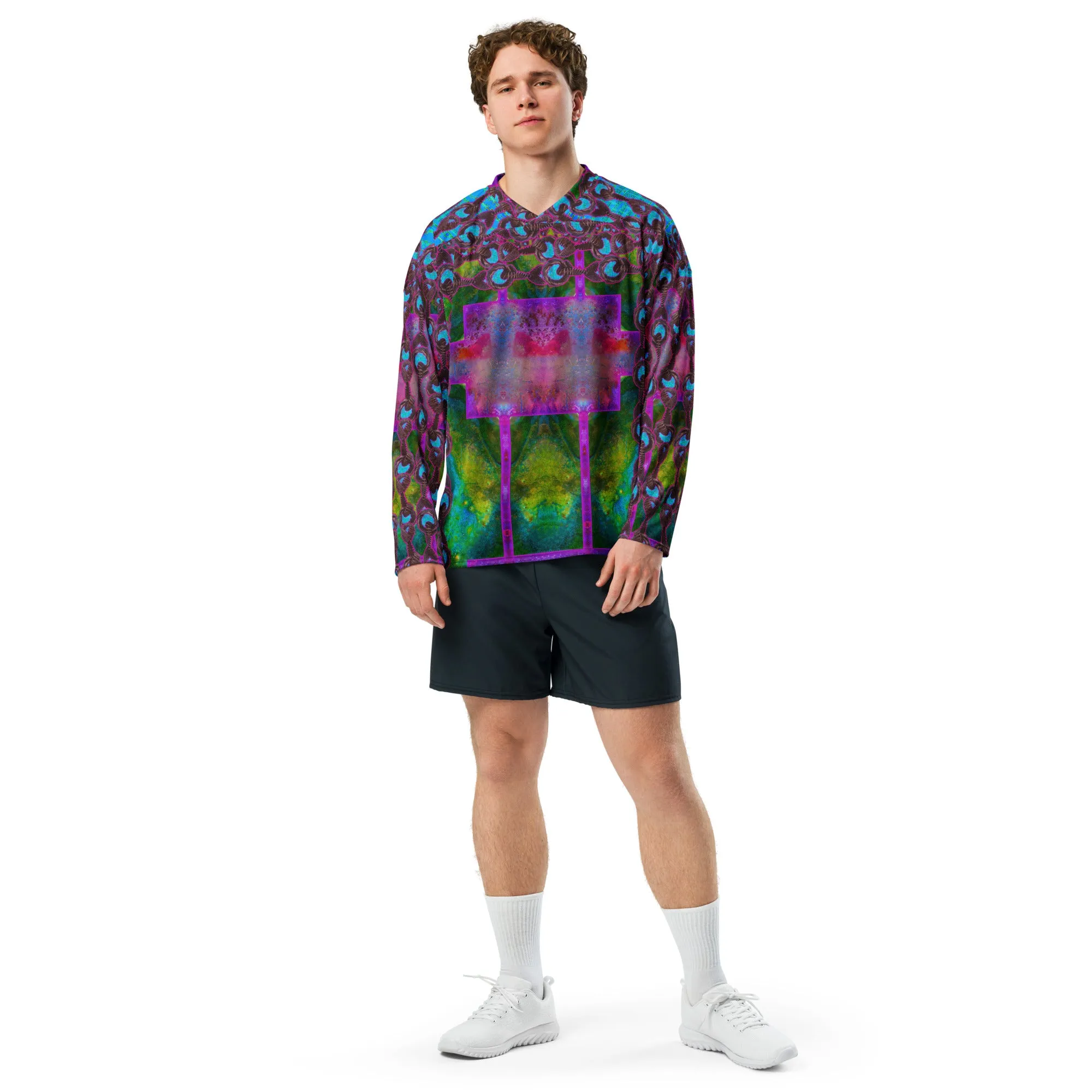 Hockey Jersey (Unisex)(Grail Night Rose Blue Logo) RJSTH@Fabric#11 RJSTHS2024 RJS