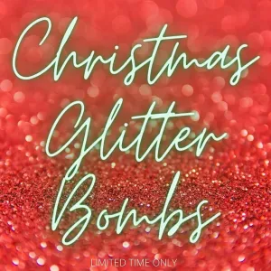 HOLIDAY CHRISTMAS GLITTER BOMB BEVERAGE PUFFS (5 PACK)