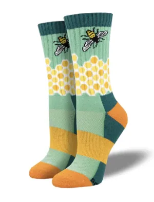 Home Sweet Honeycomb Merino Wool Crew