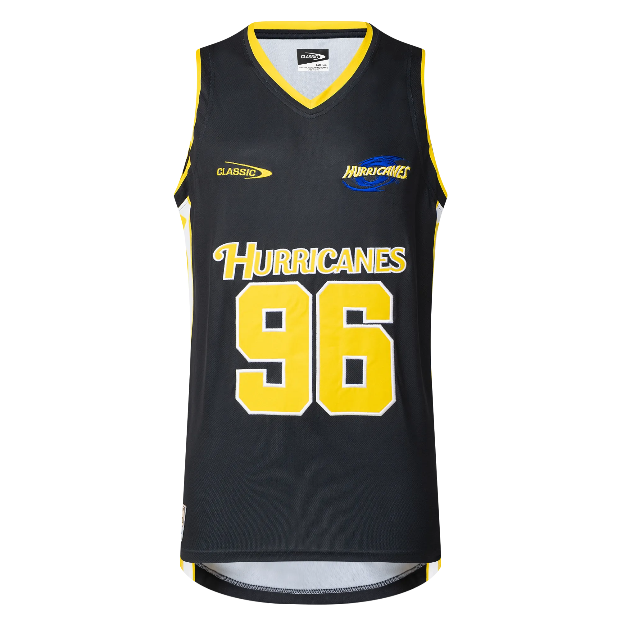 Hurricanes Super Rugby 25/26 Supporters Basketball Singlet by Classic Sportswear
