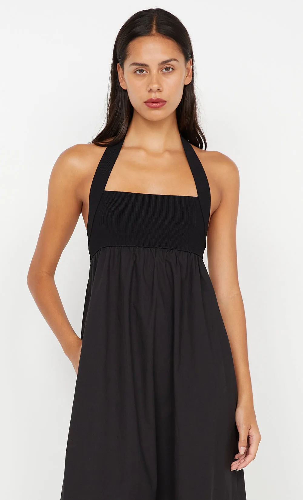 ILUKA MAXI DRESS - BLACK/BLACK