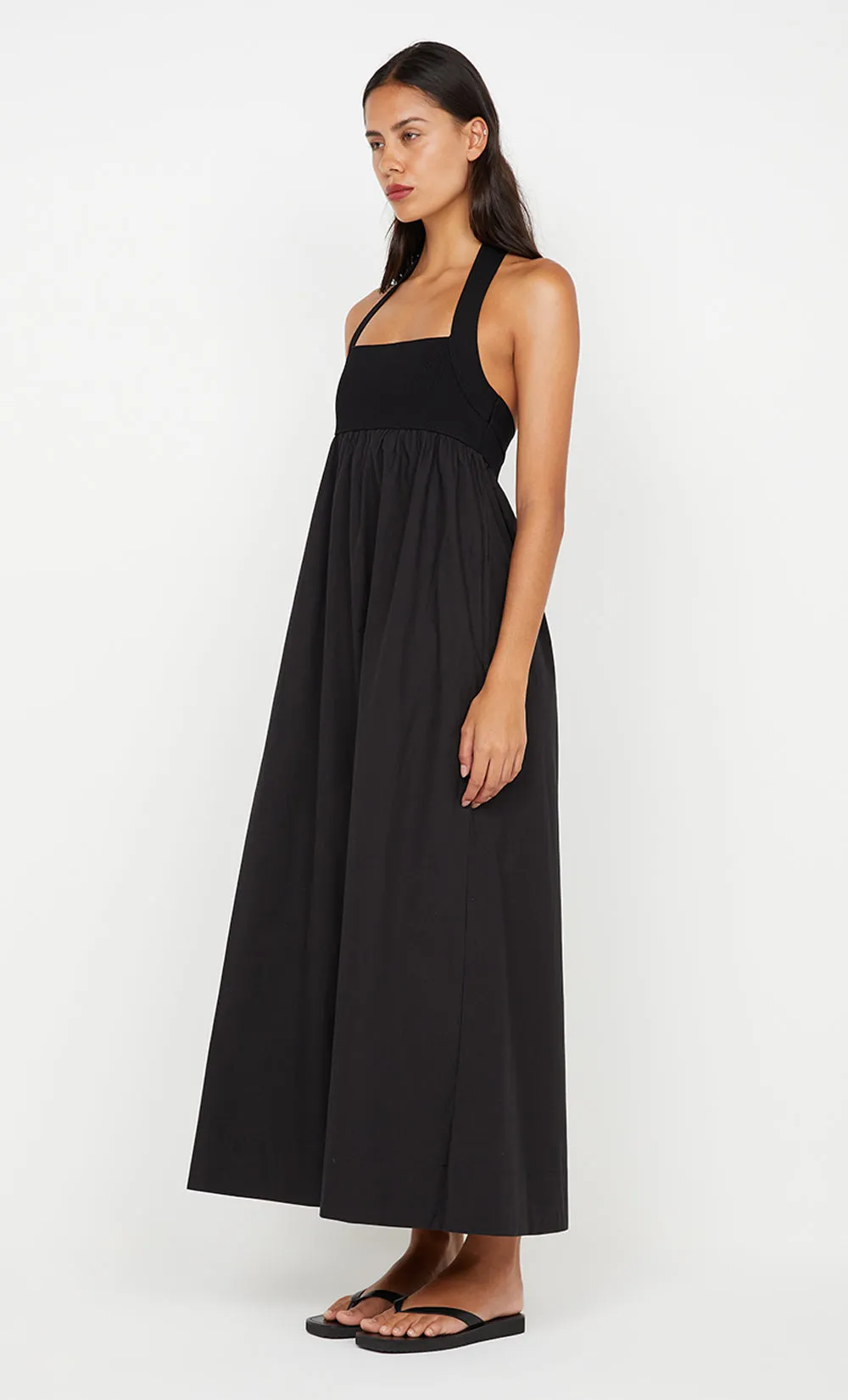 ILUKA MAXI DRESS - BLACK/BLACK