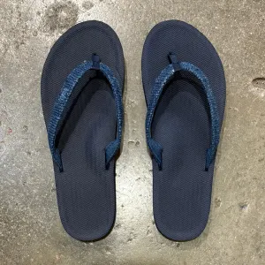 INDOSOLE   WOMEN'S FLIP FLOPS RECYCLED PABLE STRAPS   INDIGO