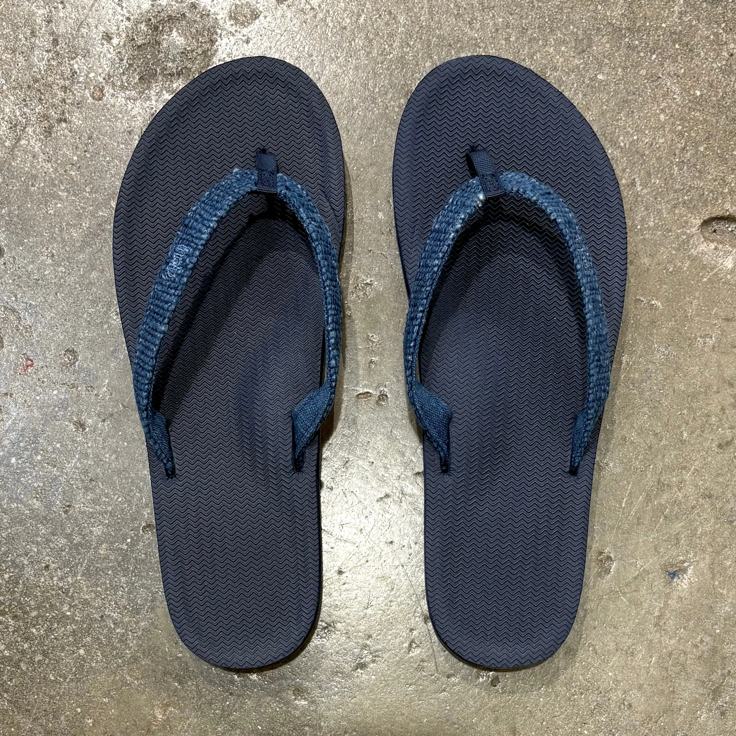 INDOSOLE   WOMEN'S FLIP FLOPS RECYCLED PABLE STRAPS   INDIGO