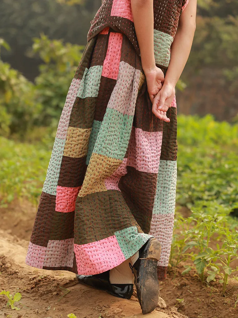 Irene Kantha Patchwork Skirt