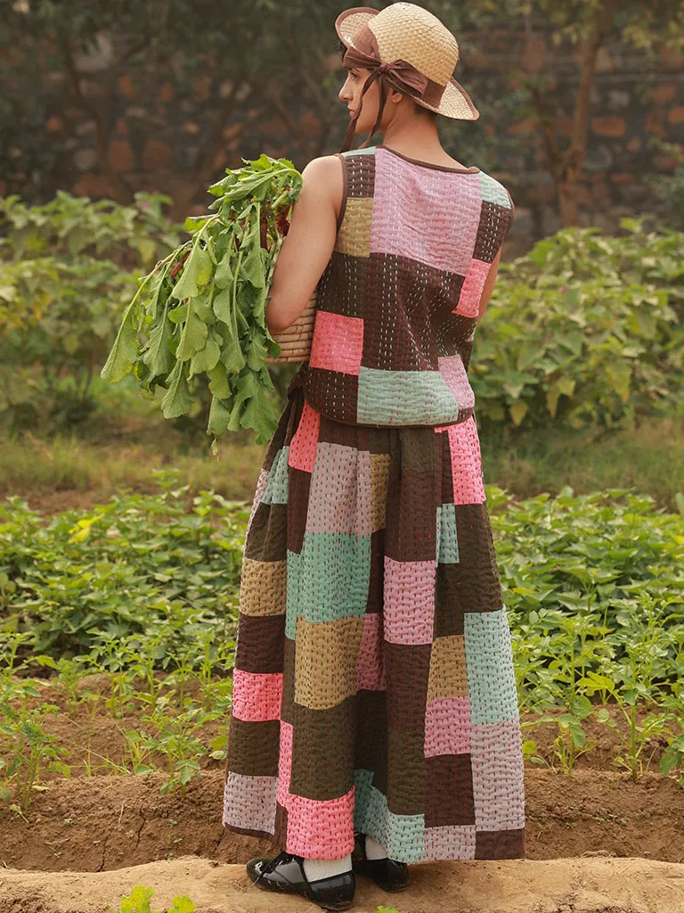 Irene Kantha Patchwork Skirt