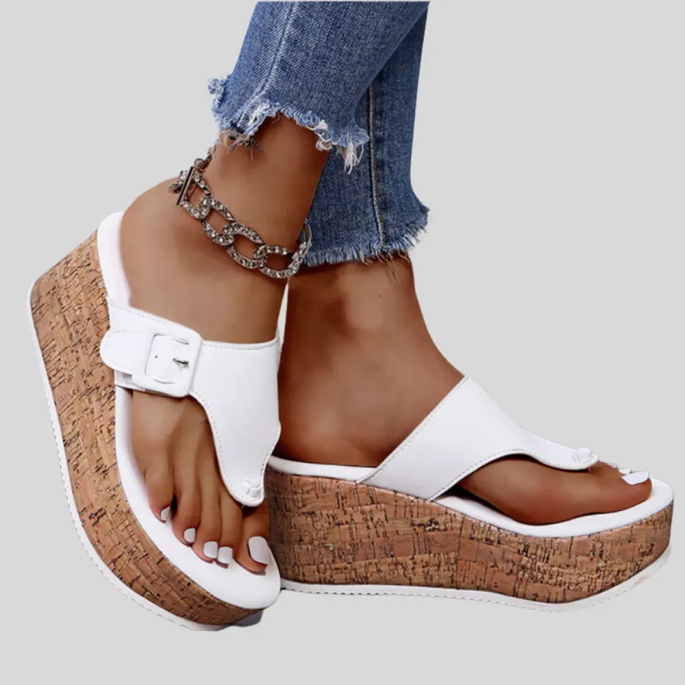 Islay - Stylish High-Sole Summer Flip Flop Sandals